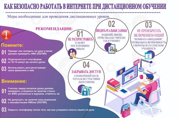 Как безопасно работать в интернете при дистанционном обучении